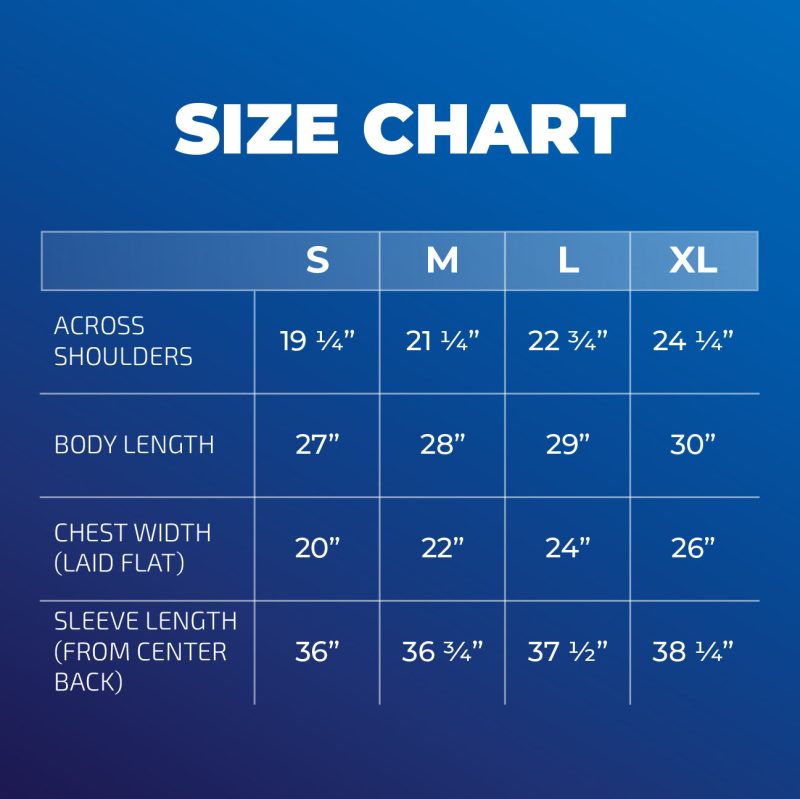 HoodieSizeChart